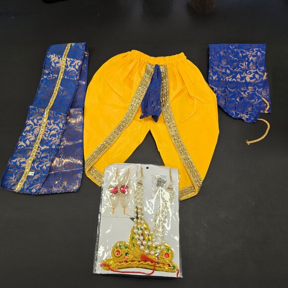 Baby Krishna Ji Janamasthmi Dress Costume Set for Kids - Picture 3 of 5